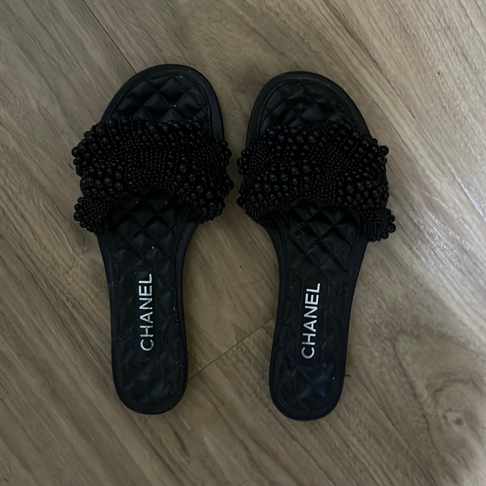 Chanel Womens Slides Sandals size 41